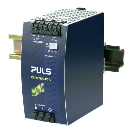 Puls DIMENSION QS10 Series Instruction Manual