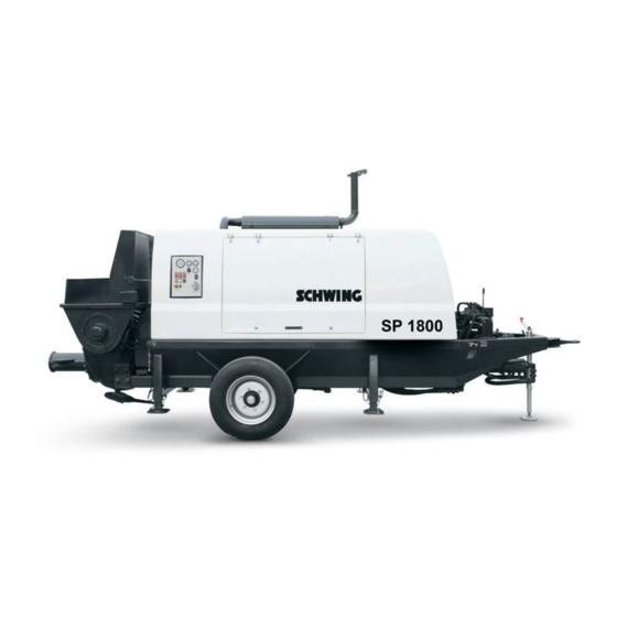 Schwing SP 2800-D Original Operating Instructions