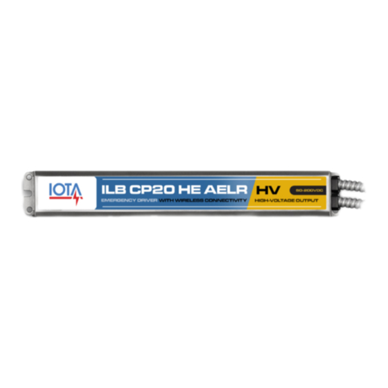 IOTA ILB CP20 HE AELR HV Instruction Manual