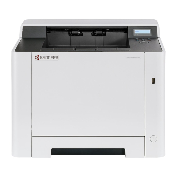Kyocera ECOSYS PA2100cwx Quick Manual