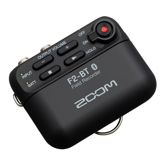 User Manuals: Zoom F2-BT Lavalier Recorder Bluetooth