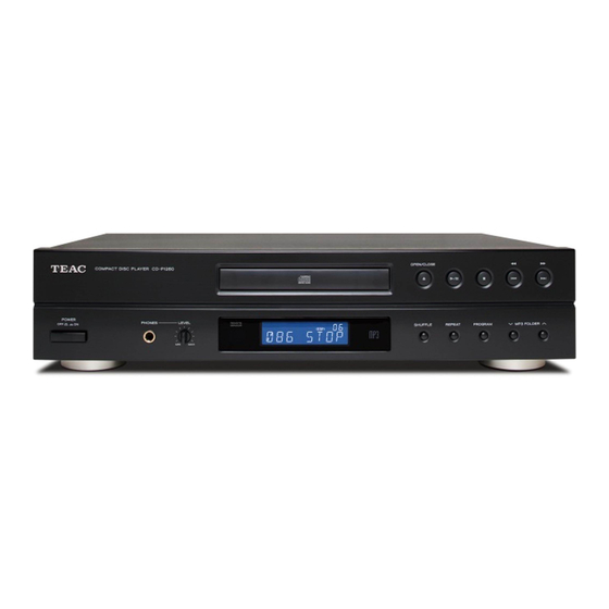Teac CD-P1260 Owner's Manual