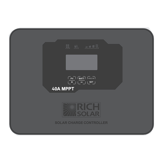 Rich Solar 40A MPPT User Manual