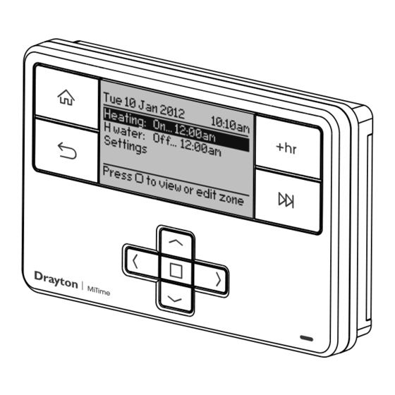 Drayton MiTime T721R Homeowner's Manual