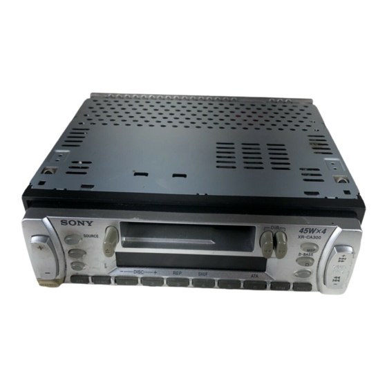 Sony XR-CA300 Installation/Connections
