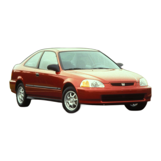 Honda 1996 Civic Coupe Owner's Manual