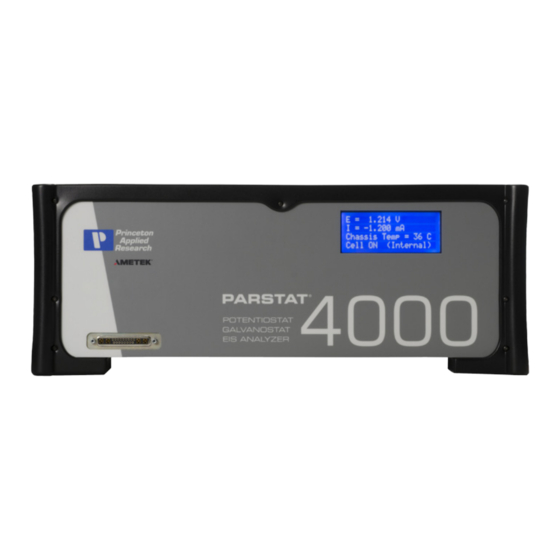 Ametek PARSTAT 4000 Hardware Manual