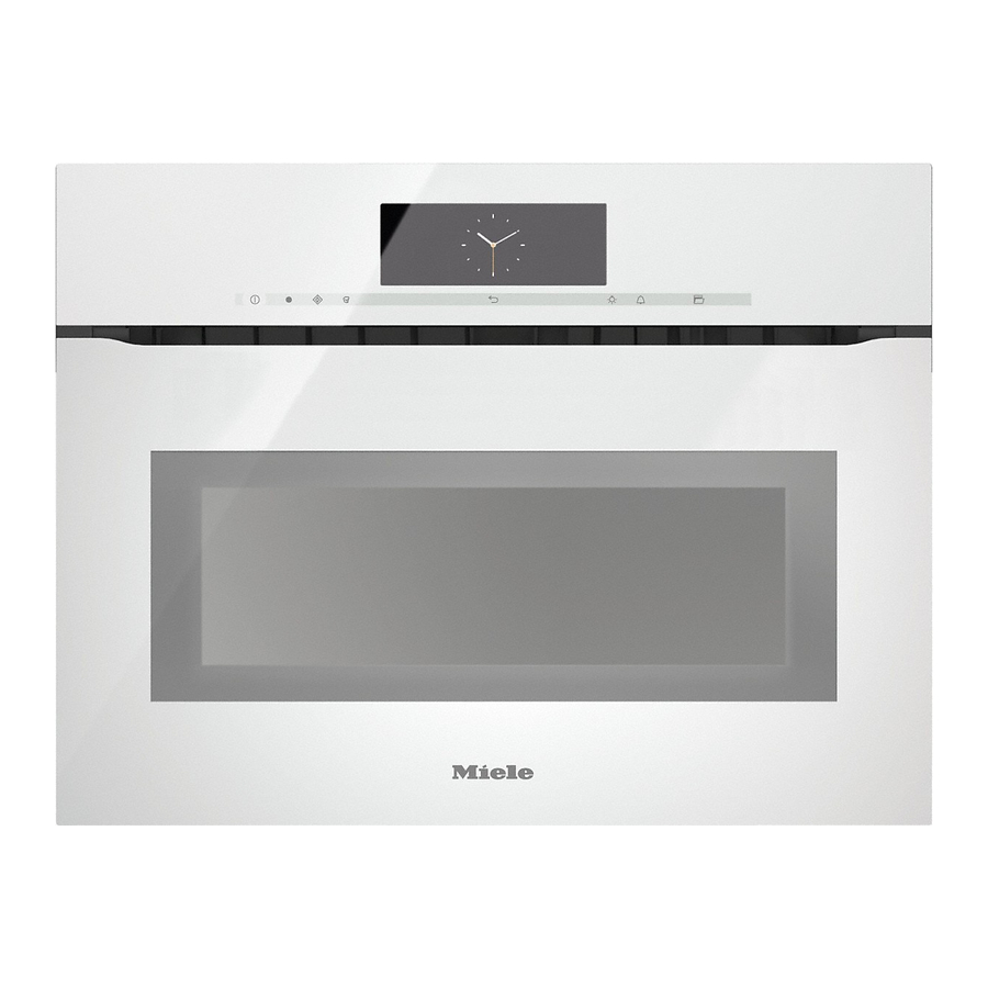 Miele H6800BMX Operating And Installation Instructions