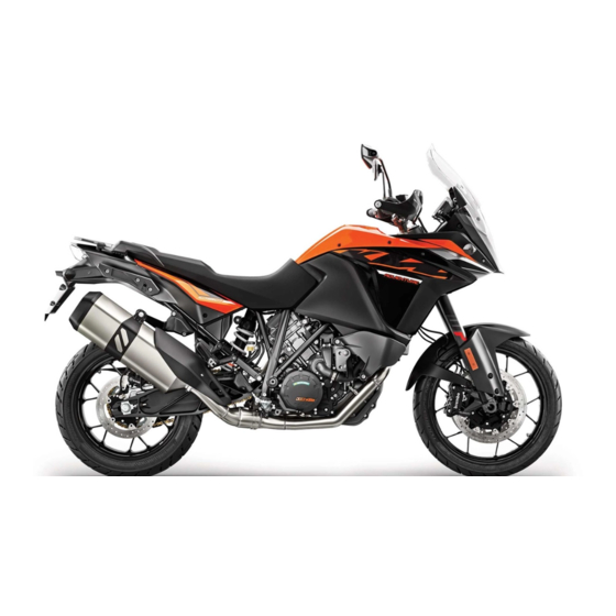 KTM Adventure 1090 2017 Setup Instructions