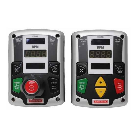 Waterous Pressure Governor Installation And Operation Manual