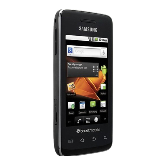 User Manuals: Samsung Galaxy Prevail Android Smartphone