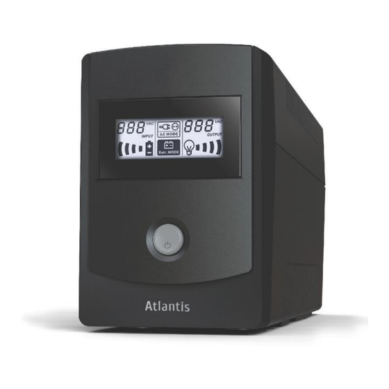 Atlantis U Power Sinewave Hostpower X1 700 VA User Manual