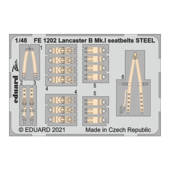 Eduard Zoom Lancaster B Mk.I seatbelts STEEL Manual
