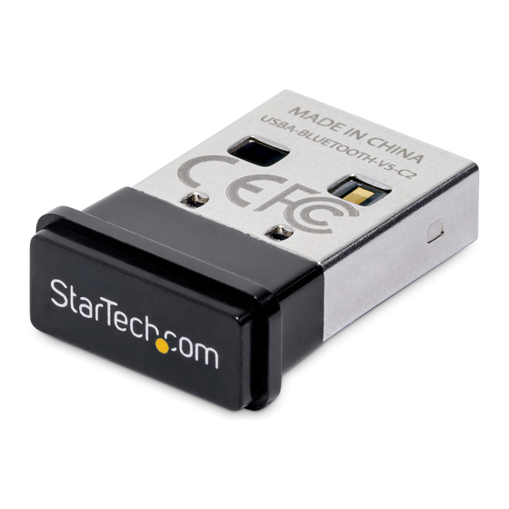 StarTech.com USBA-BLUETOOTH-V5-C2 Quick Start Manual