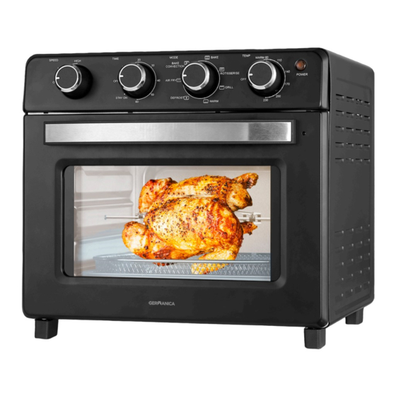 User Manuals: GERMANICA G25AFO Multi-Function Oven
