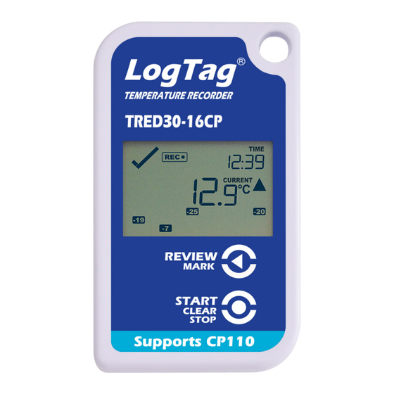 LogTag TRED30-16CP Quick Start Manual