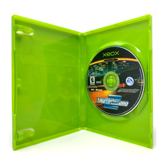 GAMES MICROSOFT XBOX NEED FOR SPEED 2-UNDERGROUND Manual