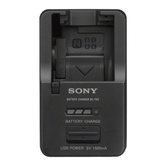 Sony BC-TRX Operating Instructions