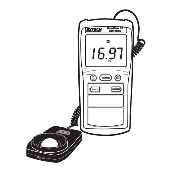 Extech Instruments EasyView EA31 User Manual