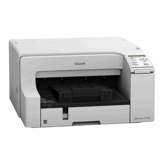 Ricoh GX e7700N Installation Manual