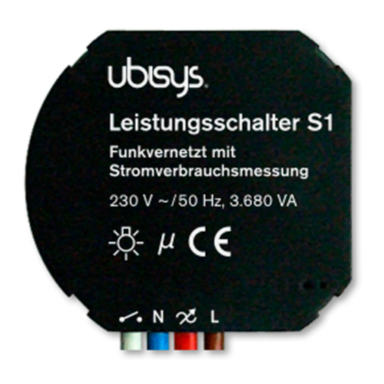 Ubisys S1 Quick Start Manual