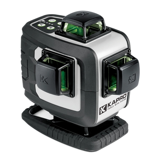Kapro Prolaser 4D XTRA Green User Manual