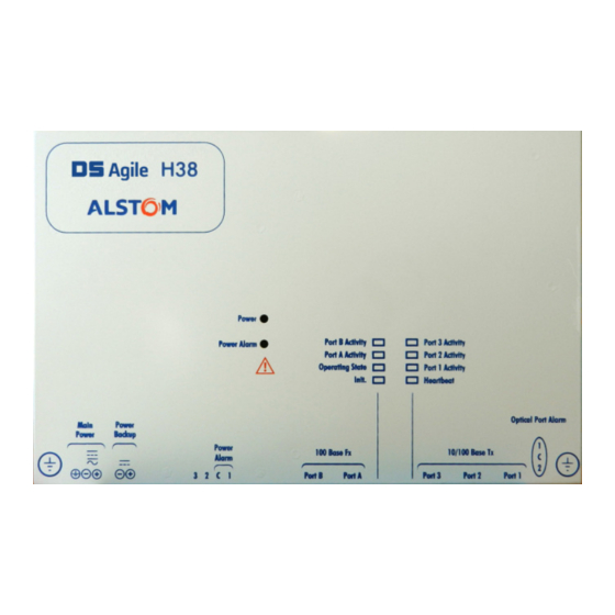 Alstom DS Agile H38 Series Manuals