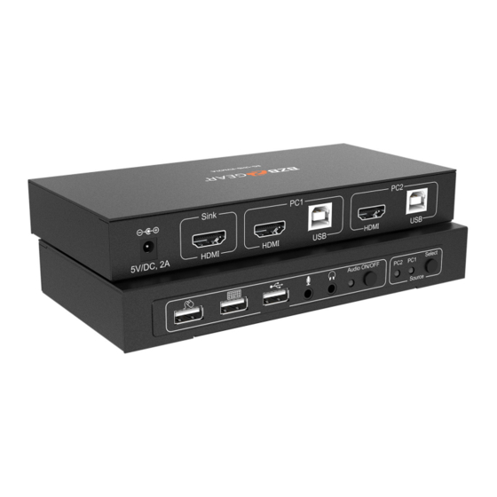 BZBGEAR BG-UHD-KVM21A Manuals