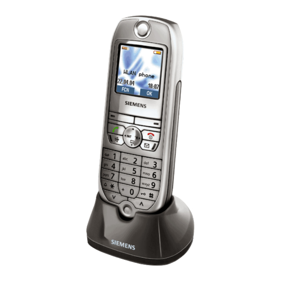 Siemens optiPoint WL 2 professional Manual