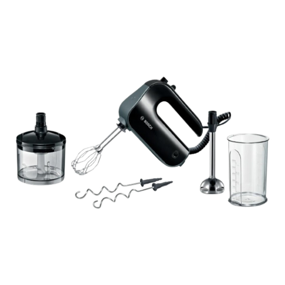 Bosch Styline MFQ4 GB Series Instruction Manual