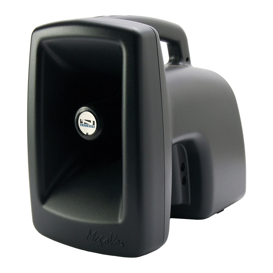 Anchor megavox pro Owner's Manual