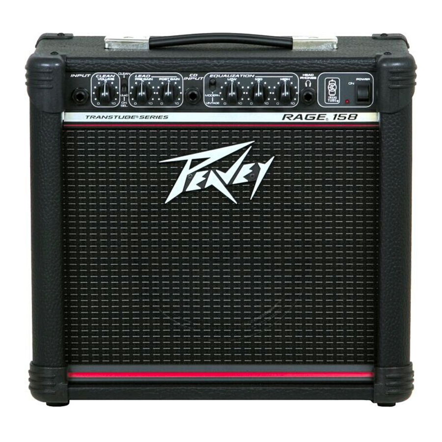 Peavey Blazer 158 Operating Manual