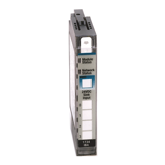 Allen-Bradley POINT I/O 1734-IB4D Installation Instructions Manual