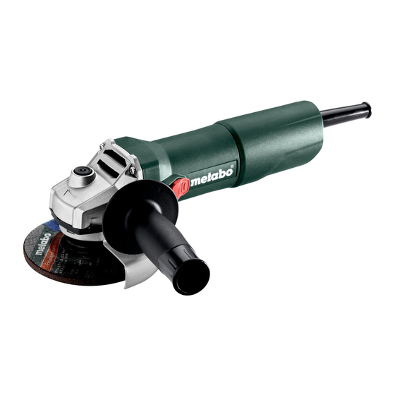 Metabo W 750-100 Original Instructions Manual