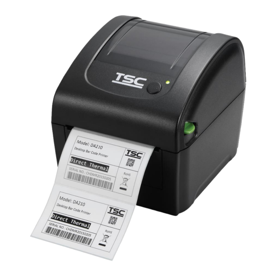 TSC PRINTRONIX DA210 Series User Manual