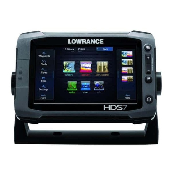 Lowrance Hds Gen Touch Combo Quick Start Manual Pdf Download Manualslib