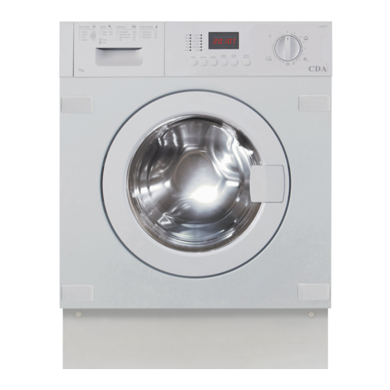 CDA ci371 Integrated Washing Machine Manuals