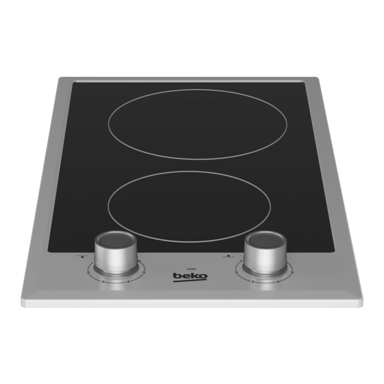 User Manuals: Beko HDCC 32200X Built-In Hob