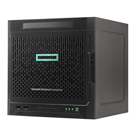 HPE PROLIANT MICROSERVER GEN10 USER MANUAL Pdf Download | ManualsLib