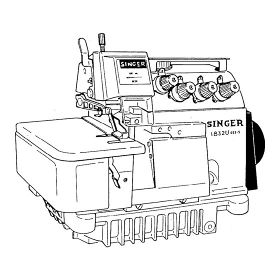 Singer 1831U Illustrated Parts List