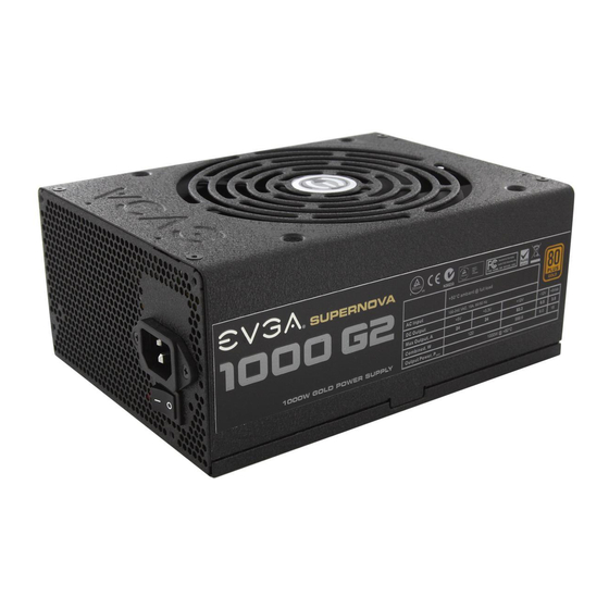 EVGA SuperNOVA 1000W GOLD User Manual