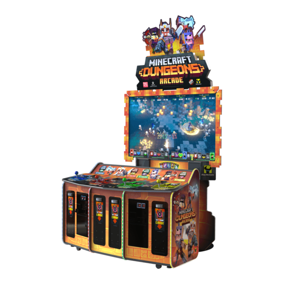 Play Mechanix Minecraft Dungeons Arcade Setup And Operaton Service Manual