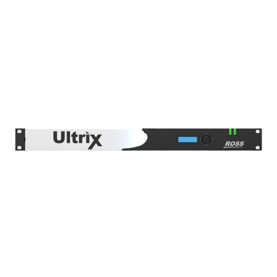 Ross ULTRIX-FM-NS-1RU Install Manual
