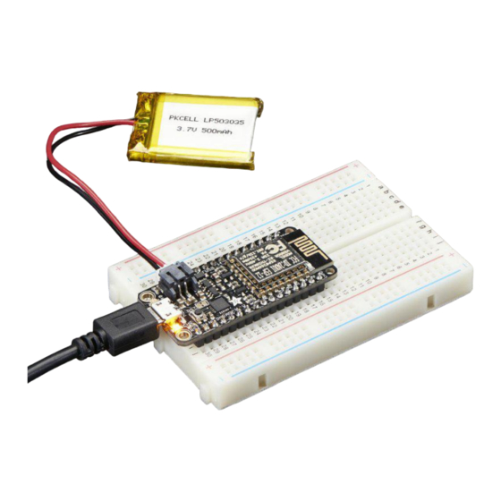 Adafruit Feather HUZZAH ESP8266 Manual