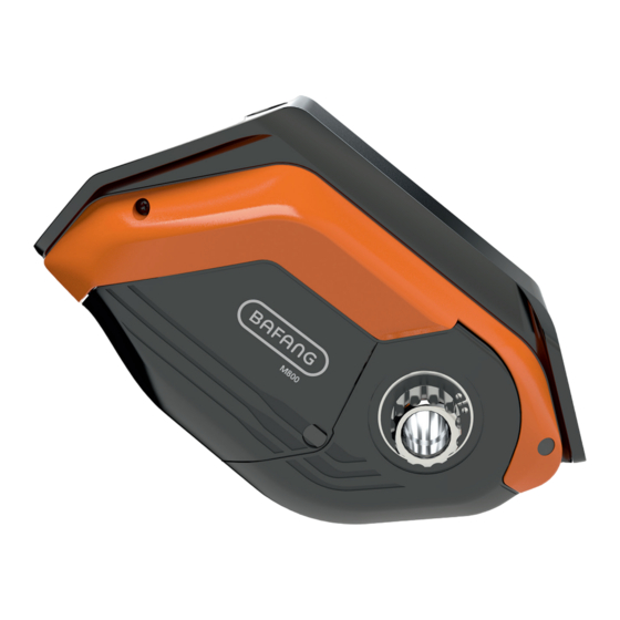 BAFANG M800 User Manual