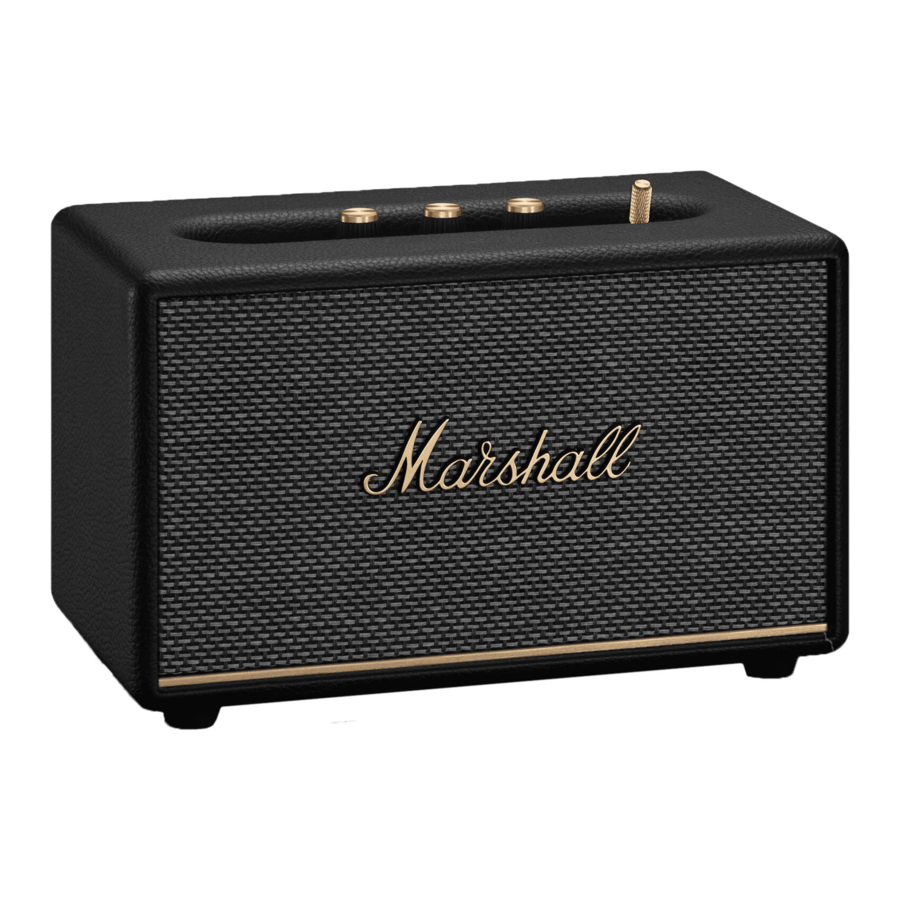 Marshall Acton III - Home Bluetooth Speaker Manual | ManualsLib