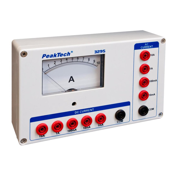PeakTech 3295 Operation Manual