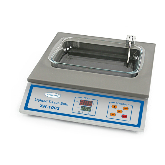 premiere XH-1003 Operating Manual