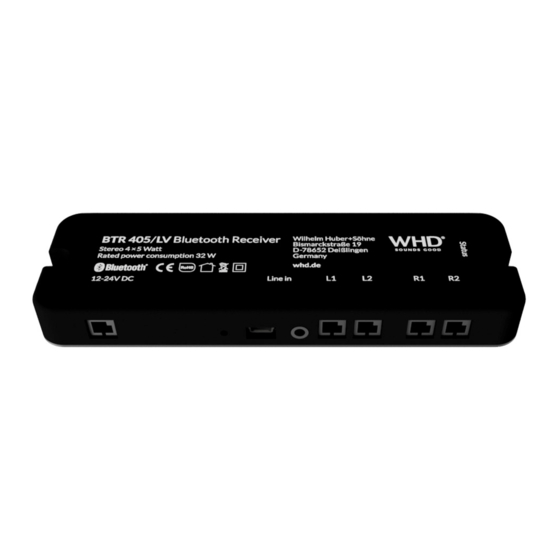 WHD BTR 405 LV Manual