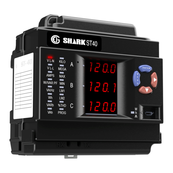 Electro Industries Shark ST40 Quick Start Manual